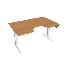  Hobis Motion Ergo elektromosan állítható magasságú íróasztal - 2M szegmensű, memória vezérléssel Szélesség: 140 cm, Szerkezet színe: fehér RAL 9016, Asztallap színe: égerfa íróasztal