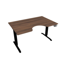  Hobis Motion Ergo elektromosan állítható magasságú íróasztal - 2M szegmensű, memória vezérléssel Szélesség: 140 cm, Szerkezet színe: fekete RAL 9005, Asztallap színe: diófa íróasztal
