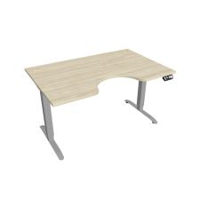  Hobis Motion Ergo elektromosan állítható magasságú íróasztal - 2M szegmensű, memória vezérléssel Szélesség: 140 cm, Szerkezet színe: szürke RAL 9006, Asztallap színe: akác íróasztal