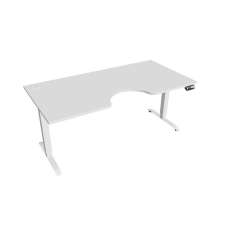  Hobis Motion Ergo elektromosan állítható magasságú íróasztal - 2M szegmensű, memória vezérléssel Szélesség: 180 cm, Szerkezet színe: fehér RAL 9016, Asztallap színe: fehér íróasztal