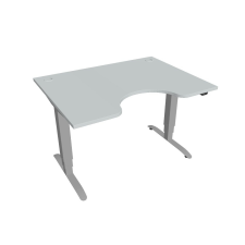  Hobis Motion Ergo elektromosan állítható magasságú íróasztal - 3 szegmensű, standard vezérléssel Szélesség: 120 cm, Szerkezet színe: szürke RAL 9006, Asztallap színe: szürke íróasztal