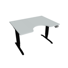  Hobis Motion Ergo elektromosan állítható magasságú íróasztal - 3M szegmensű, memória vezérléssel Szélesség: 120 cm, Szerkezet színe: fekete RAL 9005, Asztallap színe: szürke íróasztal
