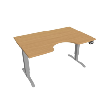  Hobis Motion Ergo elektromosan állítható magasságú íróasztal - 3M szegmensű, memória vezérléssel Szélesség: 140 cm, Szerkezet színe: szürke RAL 9006, Asztallap színe: bükkfa íróasztal