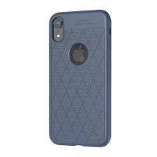 Hoco ADMIRE szilikon telefonvédő (ultravékony, 0.8mm, lyukacsos, rombusz, logó kivágás) SÖTÉTKÉK tok és táska
