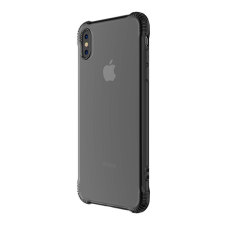 Hoco ARMOR szilikon telefonvédő (közepesen ütésálló, légpárnás sarok, átlátszó hátlap) SZÜRKE [Apple iPhone XS 5.8] (5996457822676) tok és táska