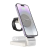 Hoco CQ3_W HOCO CQ3 asztali töltőállvány 3in1 (15W, wireless, gyorstöltő, MagSafe, Apple Watch töltő) FEHÉR