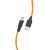 Hoco HOCO X21 Szilikon töltokábel Micro USB 1m, narancssárga