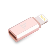 Hoco Lightning - MicroUSB adapter Rose Gold (HC025740) (HC025740) mobiltelefon kellék