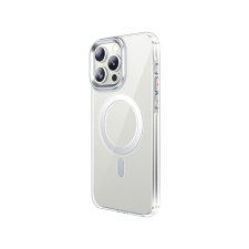 Hoco TPU áttetsző fehér színű Magsafe telefontok fehér kerettel iPhone 15 Pro Max 6.7 col Hoco AS3 Amber tok és táska