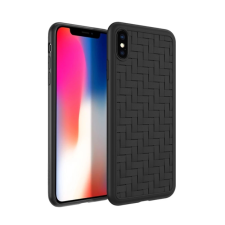 Hoco TRACERY szilikon telefonvédő (fonott minta) FEKETE tok és táska
