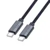 Hoco U134 Type-C - Type-C kábel 5A 240W 1.8m - sötétkék