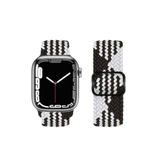 Hoco Ultravékony fonott nylon óraszíj Apple Watch 42/44/45/49 mm Hoco WA05 Jane Eyre fekete-fehér okosóra kellék