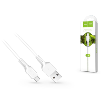 Hoco USB - micro USB adat- és töltőkábel 2 m-es vezetékkel - HOCO X20 Micro USB Cable - 2.4A - white mobiltelefon kellék
