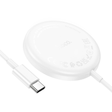 Hoco vezeték nélküli töltő MagSafe kompatibilis 15W Enjoy CW52 fehér mobiltelefon kellék