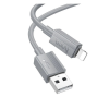 Hoco x107 adatkábel (usb - lightning, 2.4a, 100cm) világosszürke