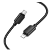 Hoco X113 adatkábel (Type-C - lightning, 27W, PD gyorstöltő, 100cm) FEKETE