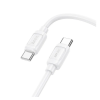 Hoco X115 adatkábel (Type-C - Type-C, 240W, PD gyorstöltő, 100cm) FEHÉR