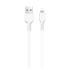 Hoco X20 adatkábel (USB - lightning, gyorstöltő, 100cm, törésgátló) FEHÉR