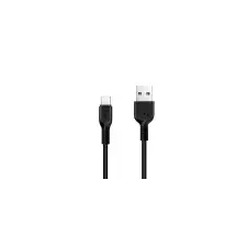 Hoco X20 USB apa - USB-C apa Töltő- és adatkábel 2m - Fekete kábel és adapter