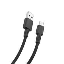 Hoco X29 USB apa - MicroUSB apa Adat- és töltőkábel 1m - Fekete kábel és adapter