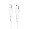 Hoco x37 adatkábel (type-c - lightning, 27w, 100cm, törésgátló) fehér