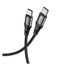 Hoco x50 adatkábel (type-c - type-c, pd gyorstölt&#337;, 100cm, cip&#337;f&#369;z&#337;) fekete x50_type-c_100_b kábel és adapter
