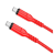 Hoco x59 adatkábel (type-c - type-c, 60w, pd gyorstöltő, 200cm) piros x59_typec_200cm_r