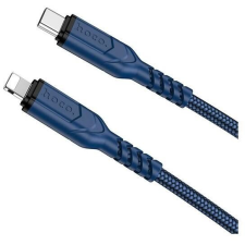 Hoco X59 USB-C - Lightning adat- és töltőkábel 2m sötétkék kábel és adapter