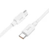 Hoco X96 USB Type-C apa - USB Type-C apa Töltőkábel - Fehér (1m)