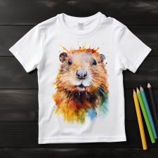  Hód póló (Gyerek)(Színes) gyerek póló