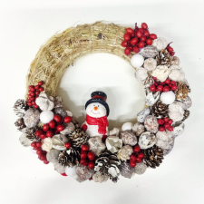  Hóemberes koszorú termésekkel dekorációs kellék