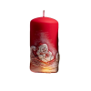  Hóemberes piros törzsgyertya 130 mm magas