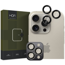 Hofi Camring üvegfólia kamerára iPhone 16 Pro / 16 Pro Max, fekete mobiltelefon kellék