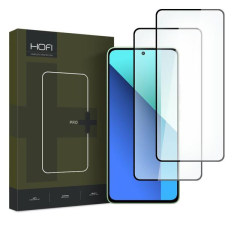Hofi FNS0172 Xiaomi Redmi Note 13 HOFI Glass Pro+ üveg képernyővédő fólia, 2 db-os csomag, Fekete mobiltelefon kellék