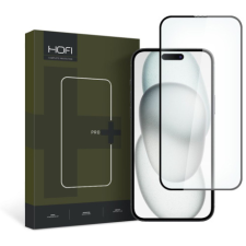Hofi Glass Pro Full Screen üvegfólia iPhone 15, fekete mobiltelefon kellék
