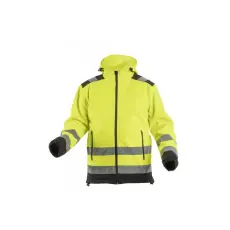 Högert HÖGERT HT5K257-M ARGEN figyelmeztető softshell kabát kapucnival sárga M