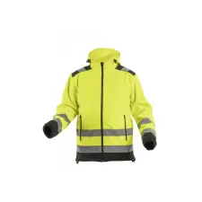 Högert HÖGERT HT5K257-XL ARGEN figyelmeztető softshell kabát kapucnival sárga XL munkaruha