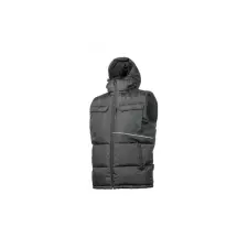 Högert HÖGERT HT5K920-2XL BORGER őszigetelt mellény kapucnival fekete 2XL (56) munkaruha