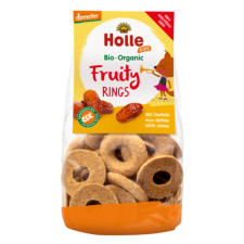 Holle Bio Gyümölcsös karikák datolyával, 125g bébiétel