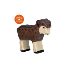 HOLZTIGER 80078 fekete kis bárány játékfigura