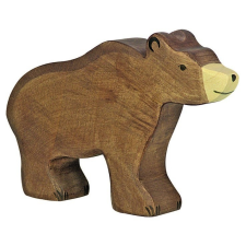 Holztiger Fa játék állatok - barna medve barkácsolás, építés