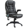 HomCom Ergonomikus irodai szék, Homcom, PU, 62 x 68 x 111-121 cm, fekete