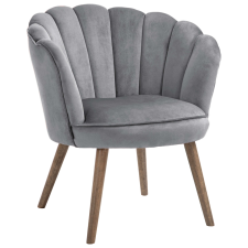 HomCom Fotel, Homcom, 66x72x79 cm, 110 kg, poliészter/fa, szürke bútor
