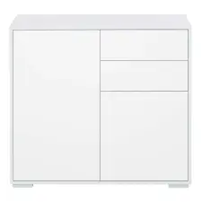 HomCom Komód 79x36x74 cm, Fehér bútor