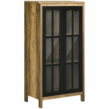 HomCom modern konyhaszekrény – üvegajtók és elegáns dizájn bútor