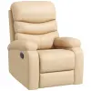 HomCom Relaxációs Fotel Dönthető 81x90x105cm, Bézs