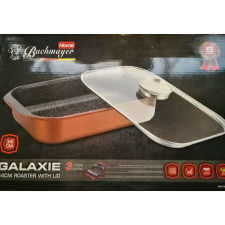 Home Bachmayer 34 cm márványbevonatos sütőtál - pecsenyesütő üvegfedővel edény