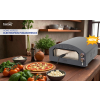  Home by Somogyi HOME HGPZ02 elektromos pizzakemence, 2000W, max. 380 °C, IPX4 védelem, 33x33 cm sütési felület, 1,5 cm-es Cordierite pizzakő, rozsdamentes ajtó