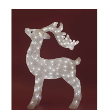 Home KDA 8 kültére LED-es akril rénszarvas dekoráció, 200 db hideg fehér fénnyel világító leddel... karácsonyi dekoráció
