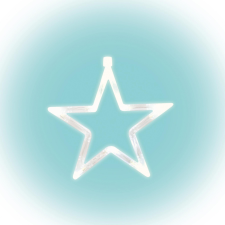  Home KID 411 csillag ablakdísz, 8 db LED, öntapadós elemtartó karácsonyi ablakdekoráció